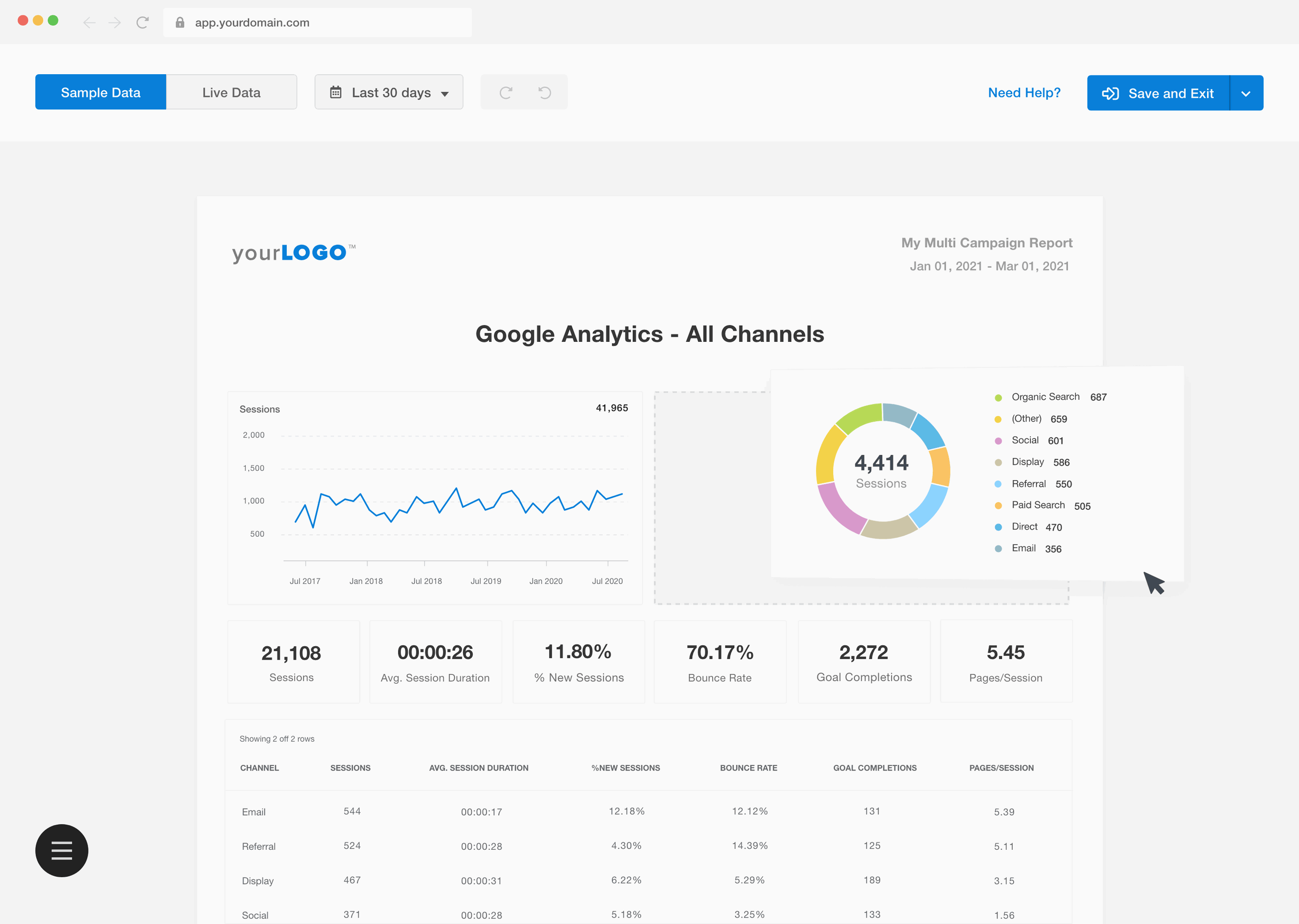 AgencyAnalytics dashboard