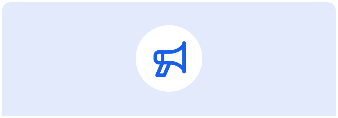 Marketing campaign report card icon