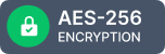 Footer certificate: AES 256 Encryption