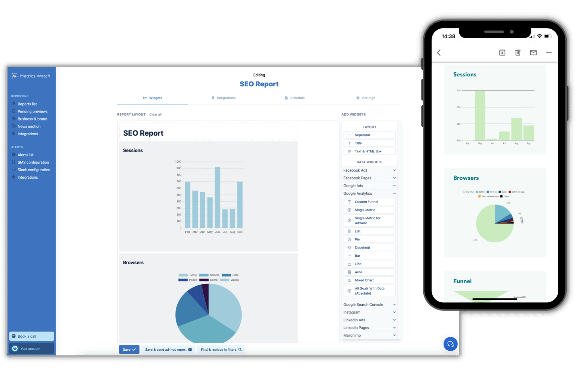 Facebook Analytics Tools - Metric Watch